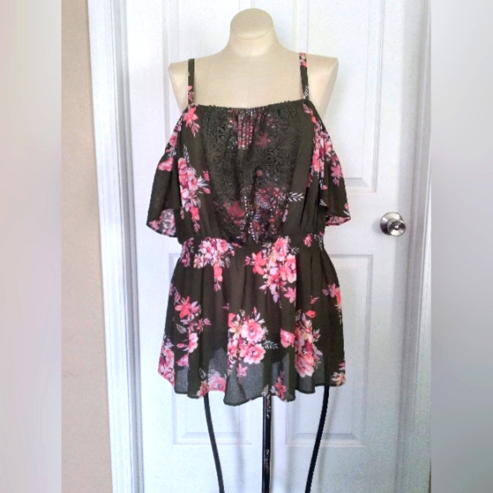 Floral off the shoulder top